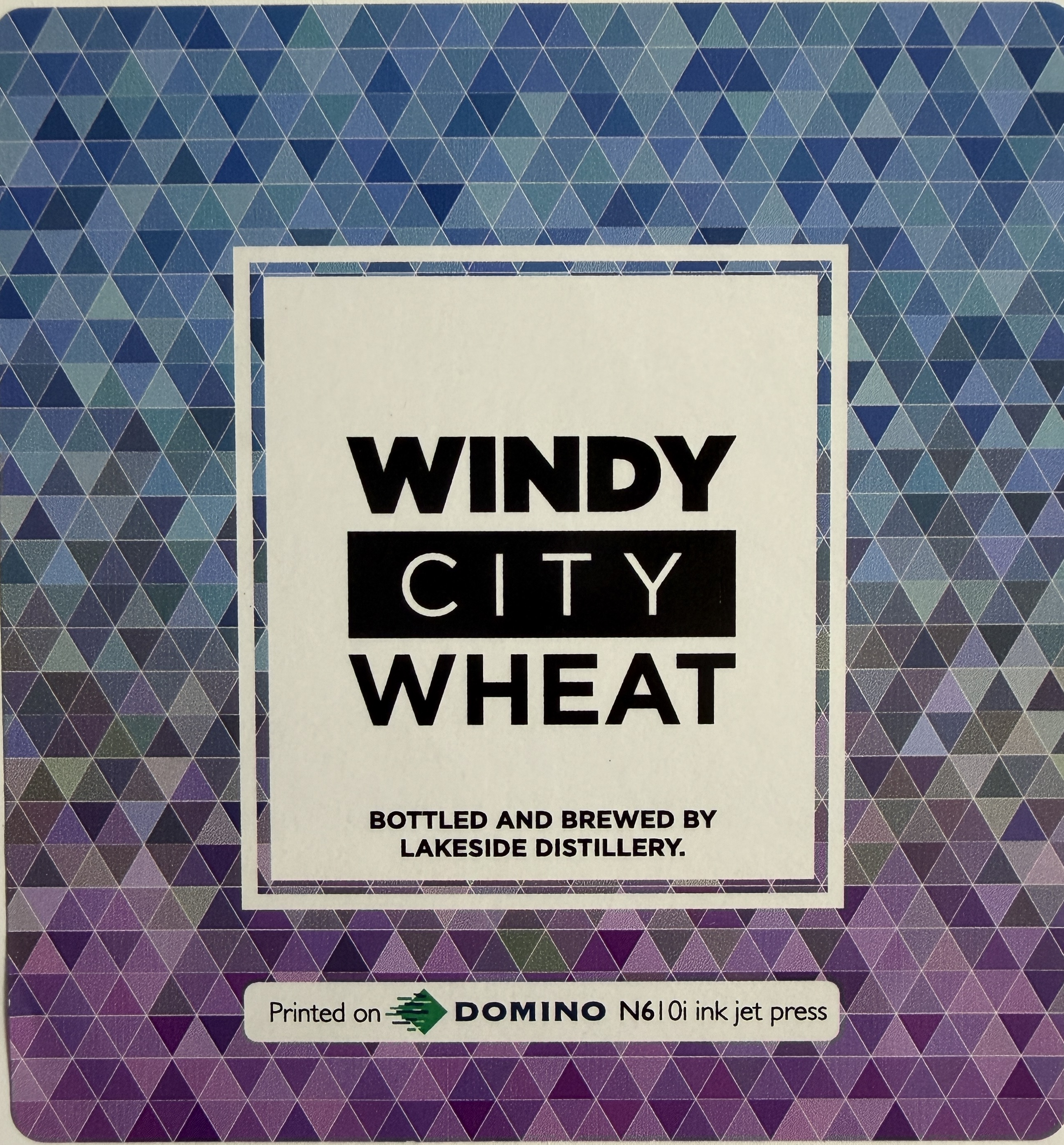 Windy City Wheat — Product Label printed by Richmonds Label